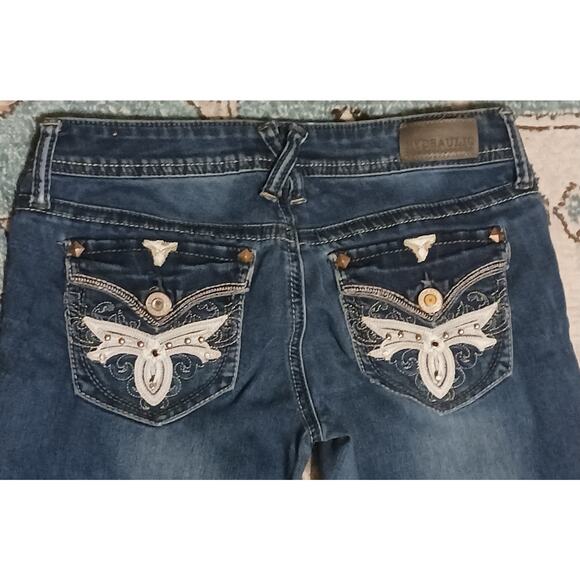 Hydraulic Bailey Low-Rise Bootcut Women’s Size 7/8 Jean With Embroidered Pockets - Picture 6 of 10